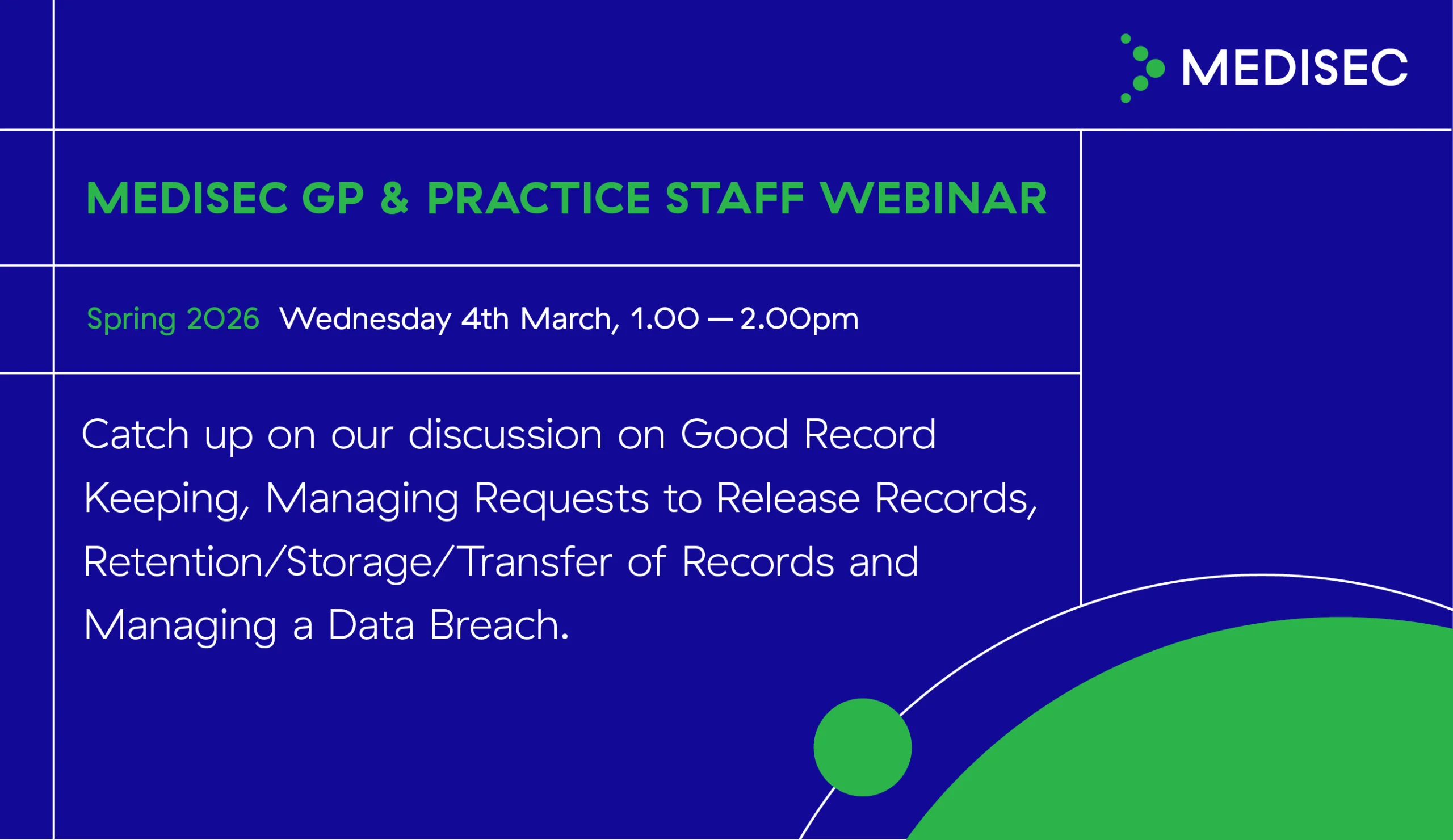 Medisec GP and Practice Staff webinar – 4 March 2026